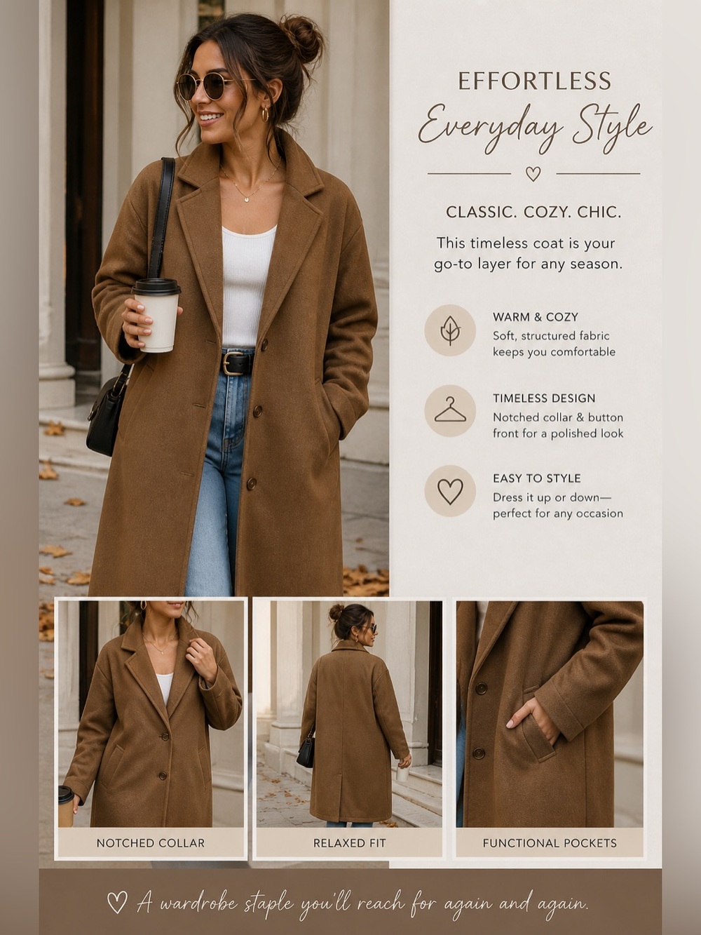 H&M Divided Tan Jacket